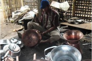 Pengrain dandang di desa Panyosogan.